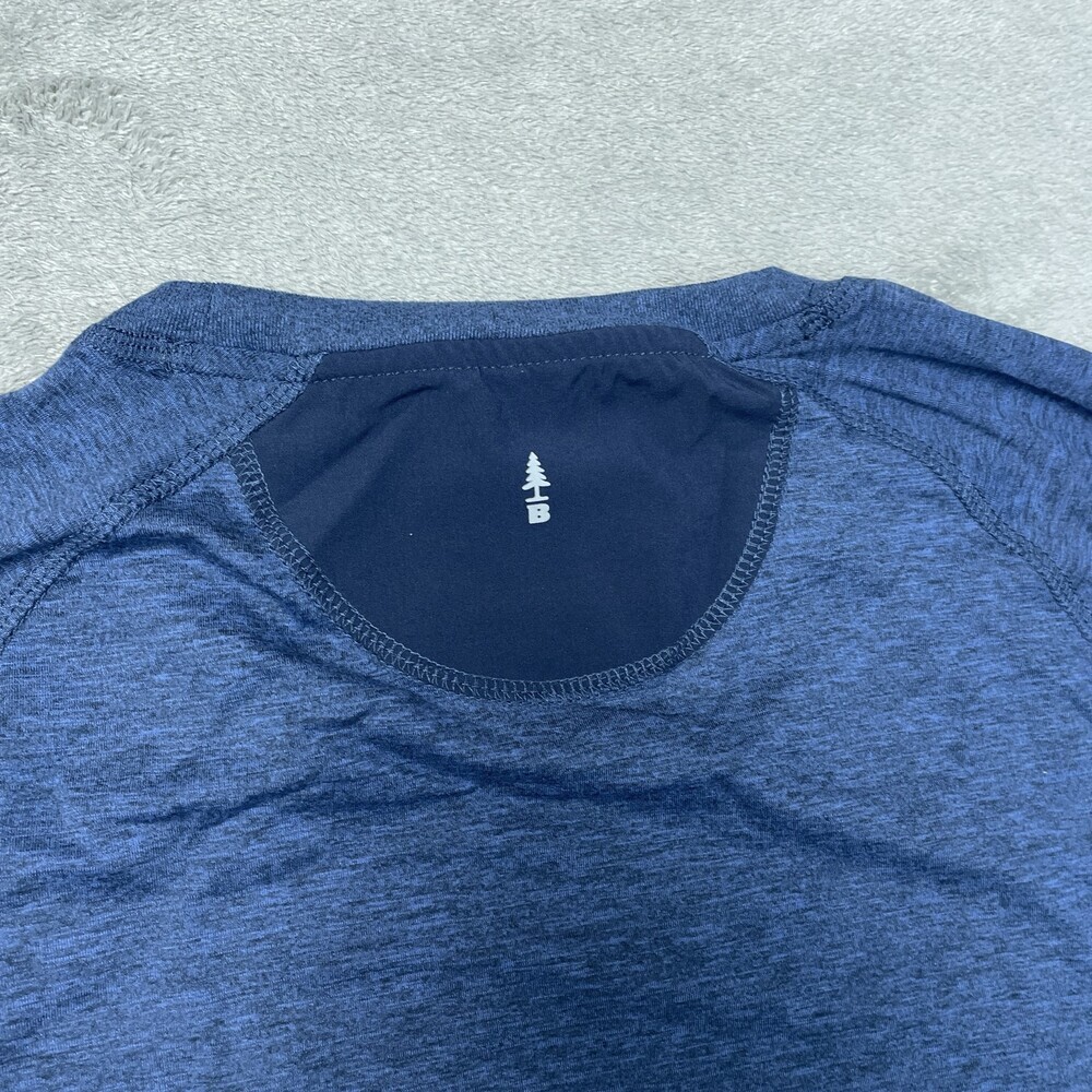 Bass Outdoor Men's M Microtech Perf SS Tee Blue H0857 - Picture 8 of 9